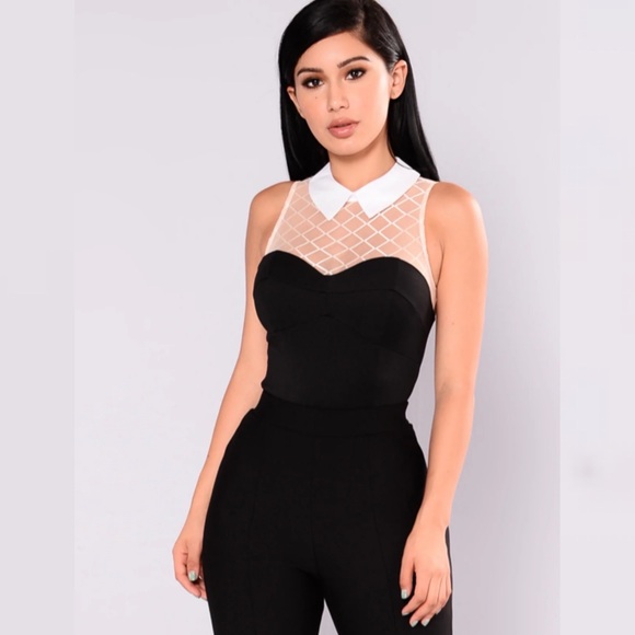Mesh Insert Bodysuit Size Medium - Picture 1 of 16